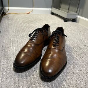 Allen Edmonds Carlyle Plain Toe Oxford Bourbon Calf - Mens Size 12 D
